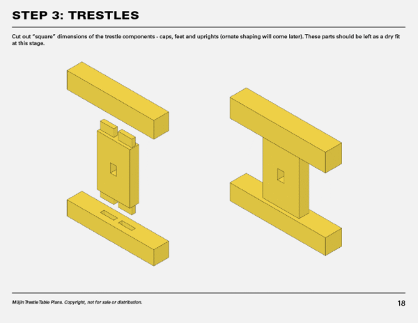 Trestle Table - Plans & Instructions - Image 4