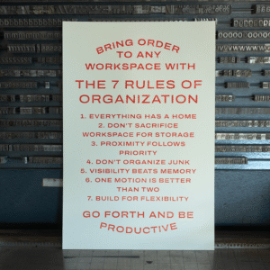 The 7 rules of organization - Print
