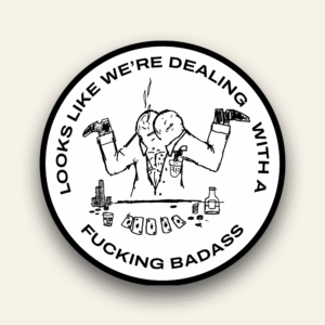 Badass - Sticker